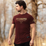 Nemesis T-Shirt - Burgundy x Gold (Lysander)
