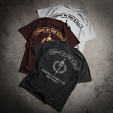 //03-SP1 | Shadow Ops T-Shirt - Burgundy (Gold Edition - Oversized)