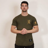 Legends of Ragnar™ | Valhalla T-Shirt - Pine Green x Gold (Odin) - Spartathletics