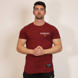Theos T-Shirt - Burgundy x Gold (Leonidas) - Spartathletics