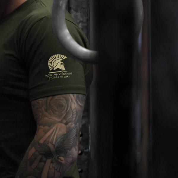 Glory T-Shirt - Forest Green x Gold (Ares)