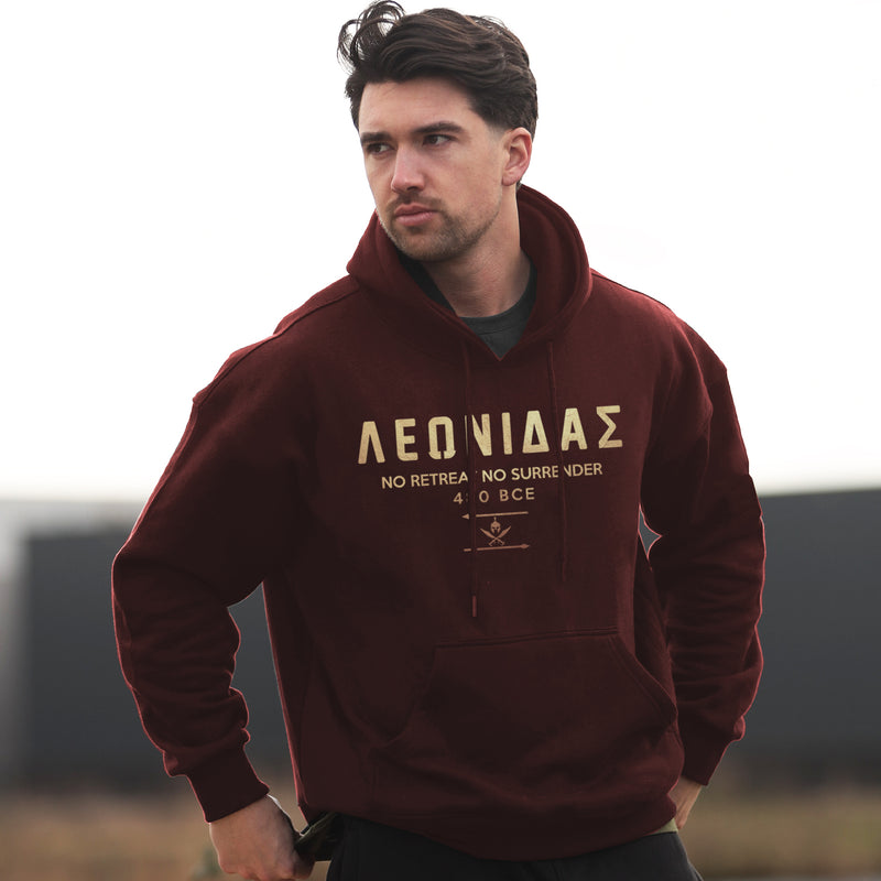 Nemesis Hoodie - Burgundy x Gold (Leonidas)