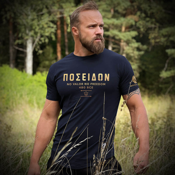 Nemesis T-Shirt - Navy x Gold (Poseidon)