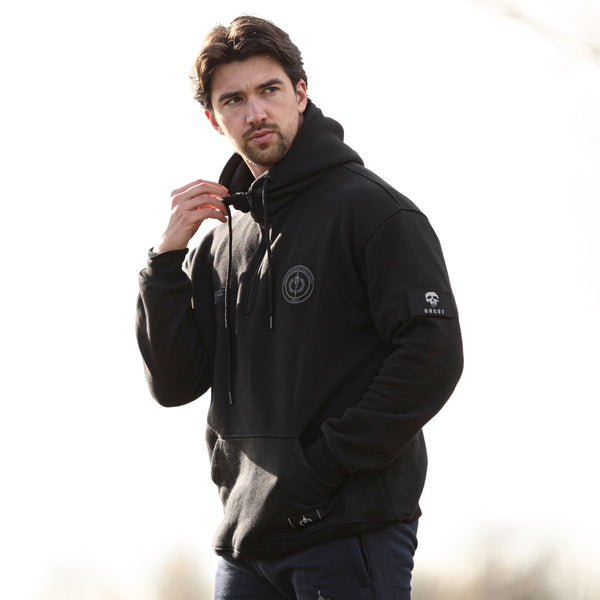 //03-SP1 | Shadow Ops Half Zip Hoodie - Onyx (Fully Customizable)