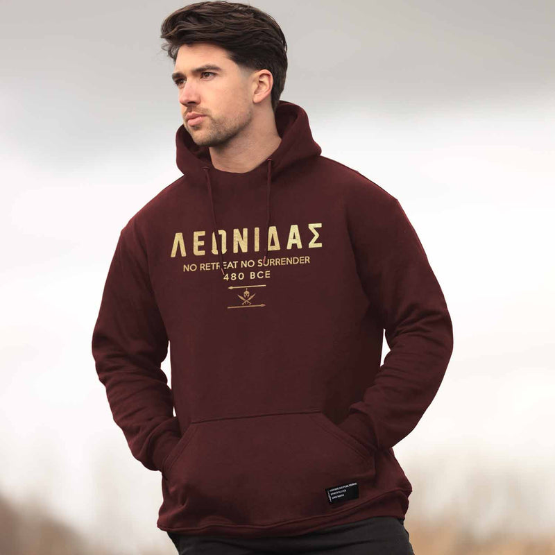 Nemesis Hoodie - Burgundy x Gold (Leonidas)